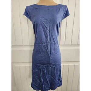 Ann Taylor NWT Periwinkle Dress Geometric Lined Size 12